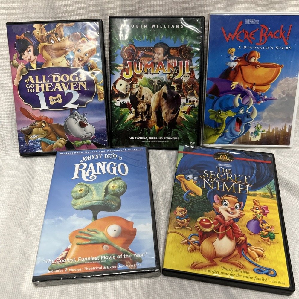 Lot of 6 Kids DVD Movies Family Children Family Friendly Movies
